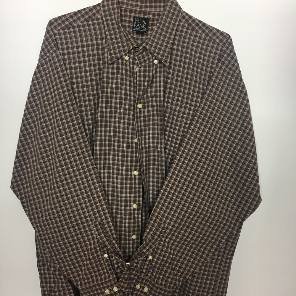 Jos. A. Bank - Button Up - Brown - XXL